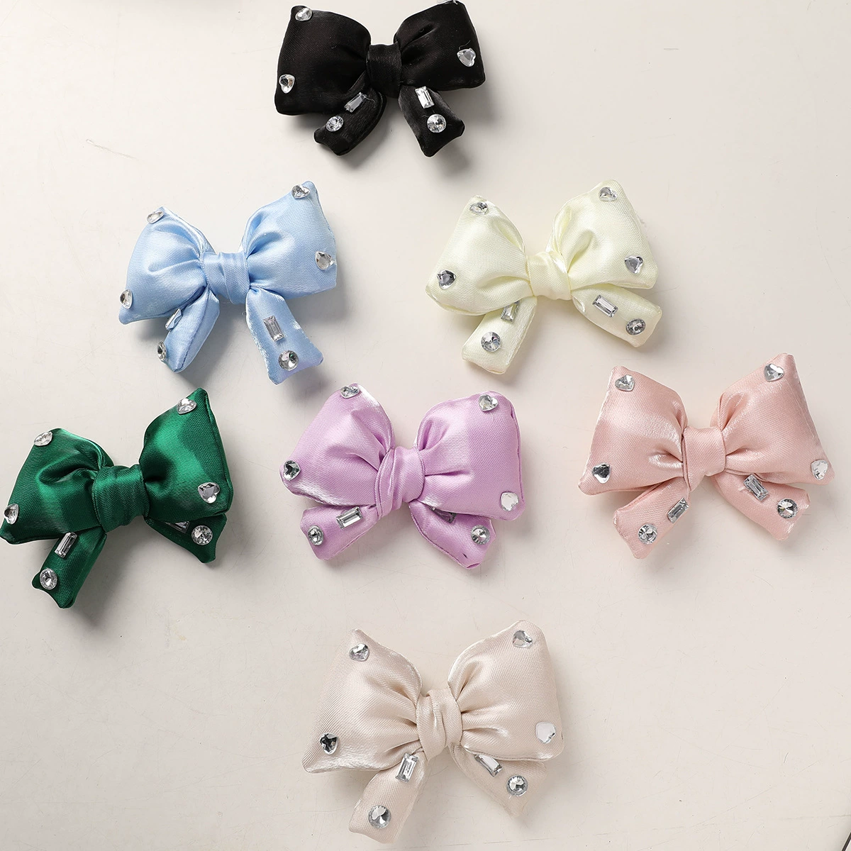 Brand hair accessory with rhinestones with bow handmade, keychain, doll, toy, bow tie with accessories, new collection, DIY, dress up