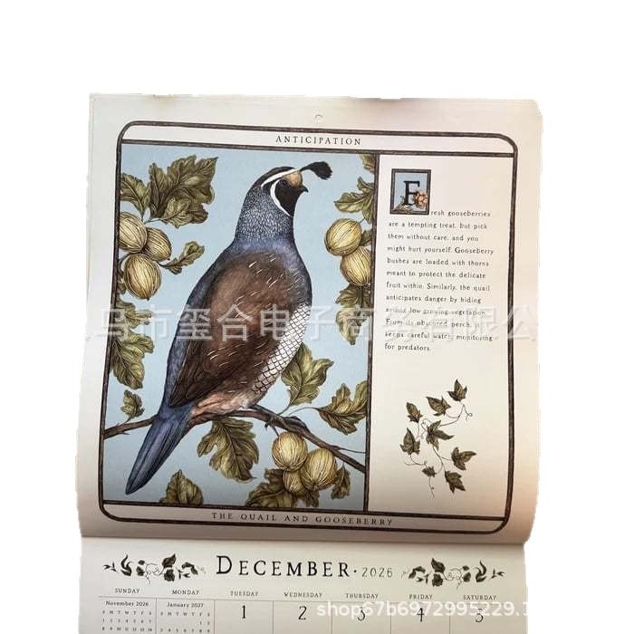 跨境新品Woodland Wardens 2026 Wall Calendar森林守护者挂历|undefined