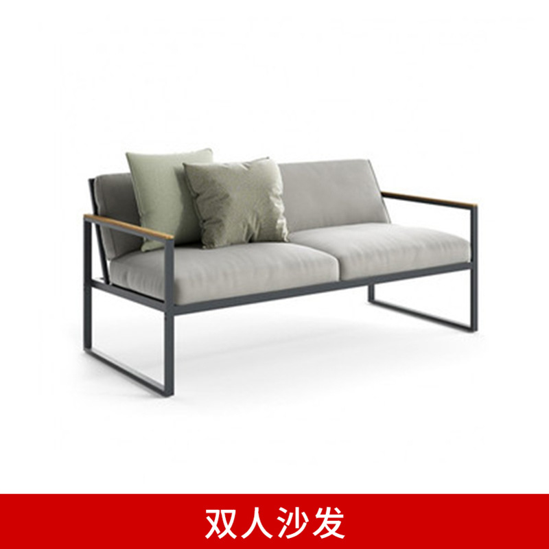 Sofá de aleación de aluminio al aire libre patio balcón al aire libre impermeable hotel de alojamiento solar silla de jardín muebles al aire libre