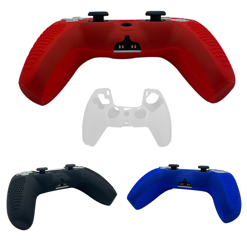 PS5 funda de silicona PS5 con punto funda de silicona ps5 mango de juego funda protectora de silicona inyección de aceite de alta calidad