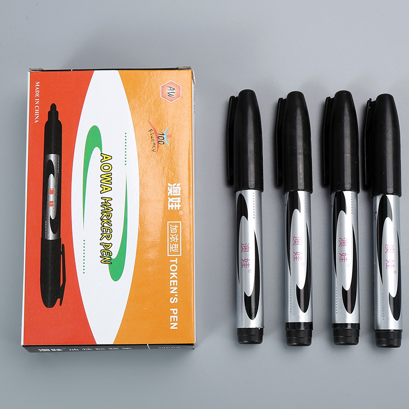 2004 marcador negro aceitoso no borrable expreso lápiz de cabeza grande lápiz de marca de color tinta roja lápiz de gancho al por mayor