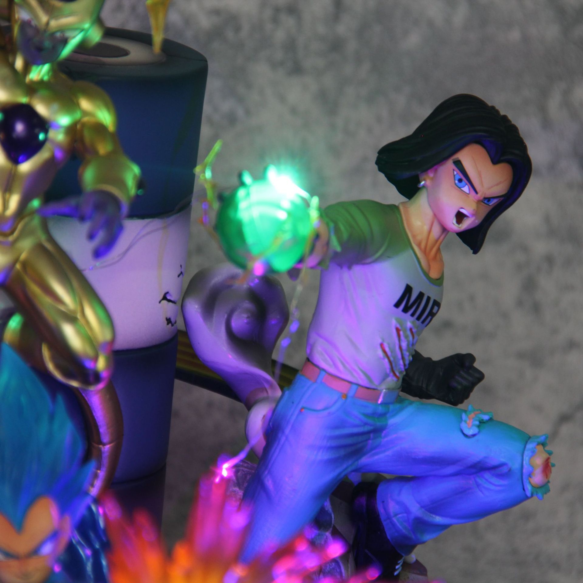 超大号手办七龙珠力量大会孙悟空贝吉塔弗利萨17号模型摆件