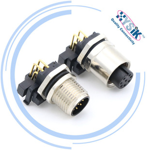 M12 A��D��X��4о5о8о�ྎ�aֱ�Ǐ��PCB���ʽ���I�x�����^