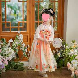 女童汉服2026新款新中式古风襦裙仙儿公主裙夏季清新儿童连衣裙