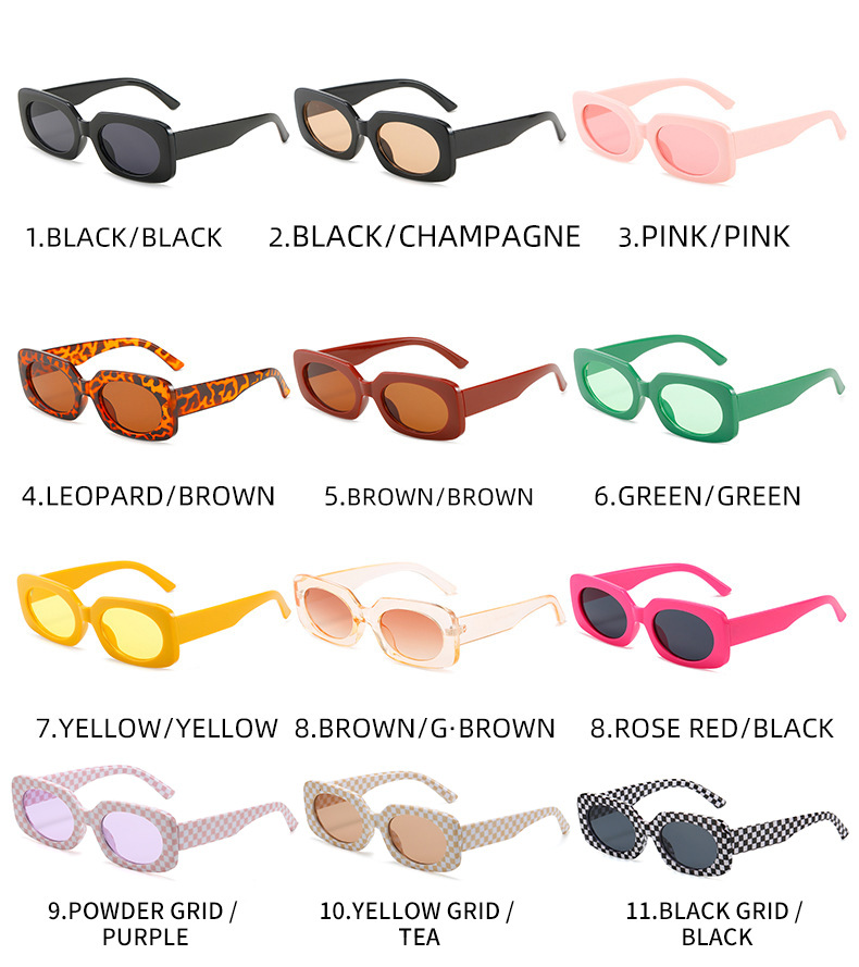 Fashion Sweet Pc Square Candy Color Full Frame Women's Sunglasses display picture 5