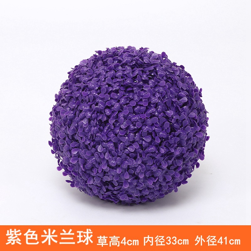 Planta Artificial Decorativa, Bola de Milán Verde, Decoración de Techo, Flor Artificial de Plástico, Exhibición de Inauguración de Centro Comercial, Bola de Hierba de Eucalipto