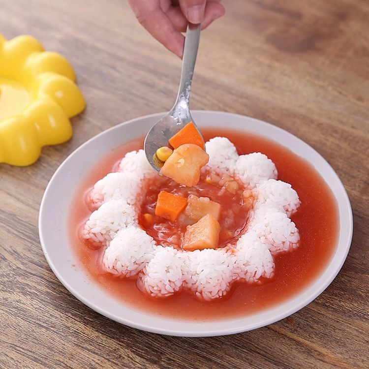 Īpašs delfīnu un trušu rīsu veidņu glītās formas karija pārklātas rīsu veidnes virtuves DIY rīsu bumbiņu dievs_voghion.com