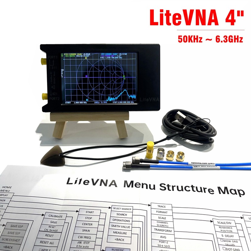 26-Year Model 4inch Screen Litevna 64 6Ghz Vector Network Analyzer Antenna Shortwave Mf Hf Vh