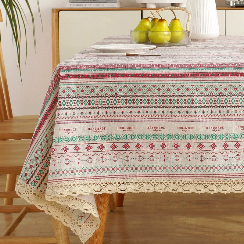 Ethnic retro rectangular cloth, boho style, cotton and linen, ethnic style