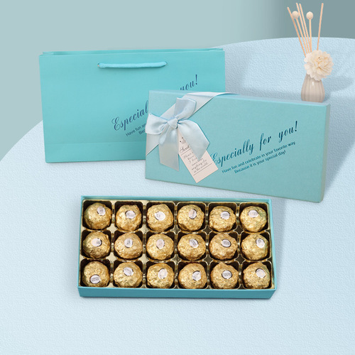 Valentine's Day Gift Box 18-Gate Chocolate Packaging Box Companion Gift Box Wedding Candy Box Companion Gift Box