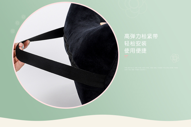 Car Headrest, a Pair of Lumbar Support Pillows, Four-Piece Set, Car Sleeping Essentials, Camellia Seat Car Neck Support Pillow
