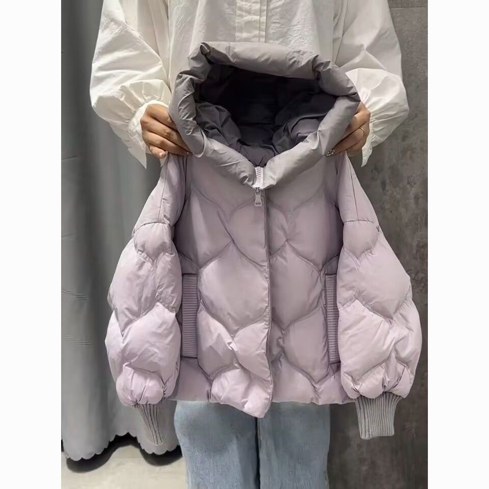 2025 New Style Down-Filled Cotton-Padded Jacket for Girls, Stylish Thick and Warm Cotton-Padded Coat for Medium and Large Children, Fashionable Cotton-Padded Jacket for Medium and Large Children