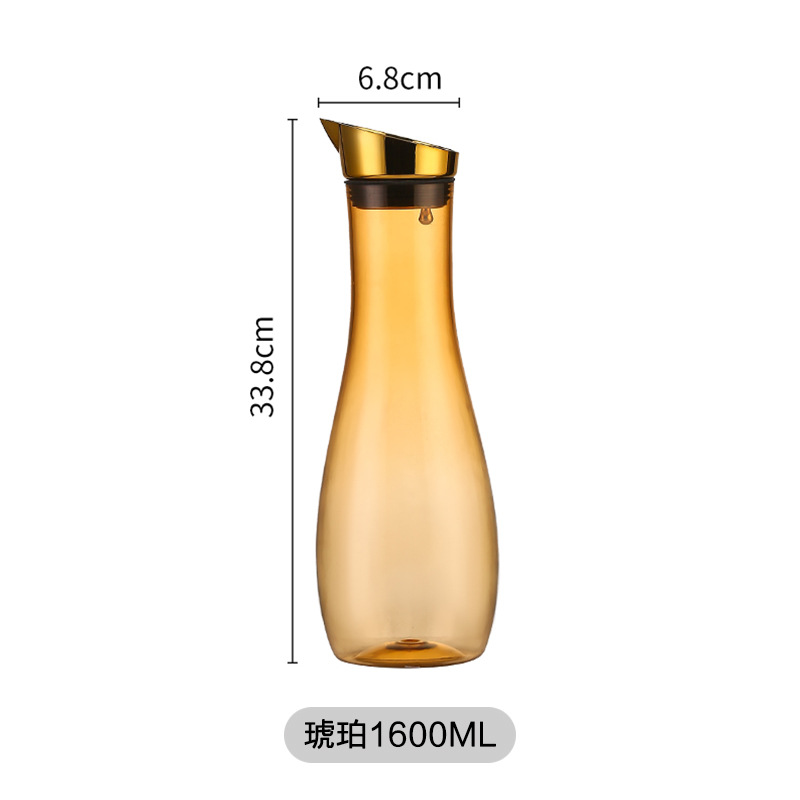 Acrílico hervidor de agua fría de gran capacidad doméstica resistente a altas temperaturas hervidor de agua fría de hotel grueso cerveza jarra jarra de jugo de bebida