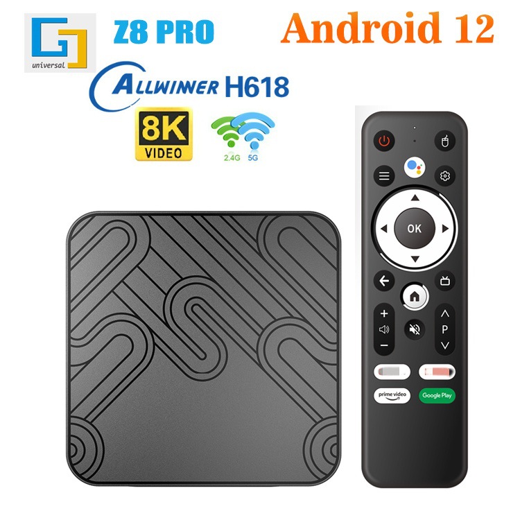 Z8Pro电视盒子安卓12全志H618机顶盒5gwifi高清8k网络播放器批发