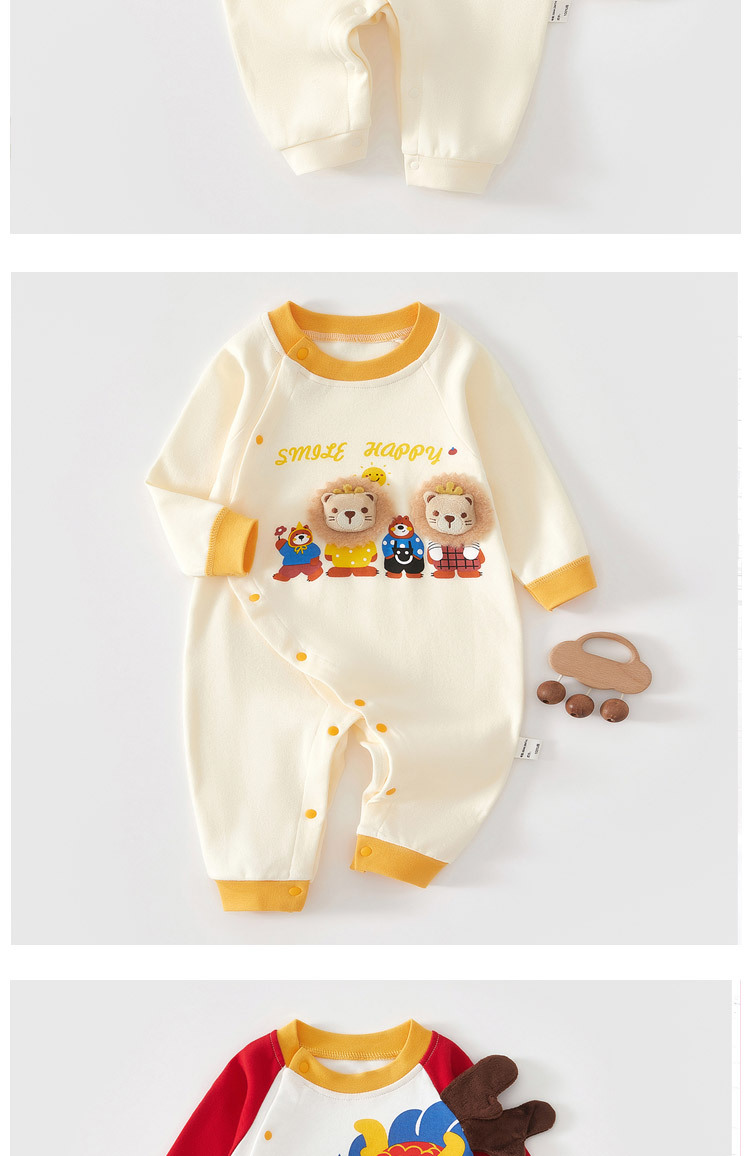 Tutina neonato in puro cotone per primavera e autunno_voghion.com