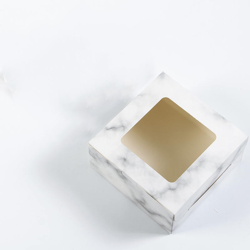 Caja de pastel de queso vasco 6 7 8 10 pulgadas Qifeng queso ligero mousse punto tostado embalaje cuadrado engrosado