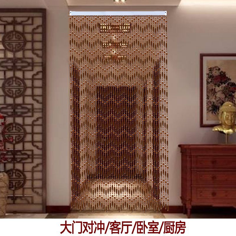 Plastic Crystal Bead Curtain Mosquito-Proof Door Curtain Decoration Partition for Living Room, Bedroom, Bathroom, No-Drill Installation for Home Use
