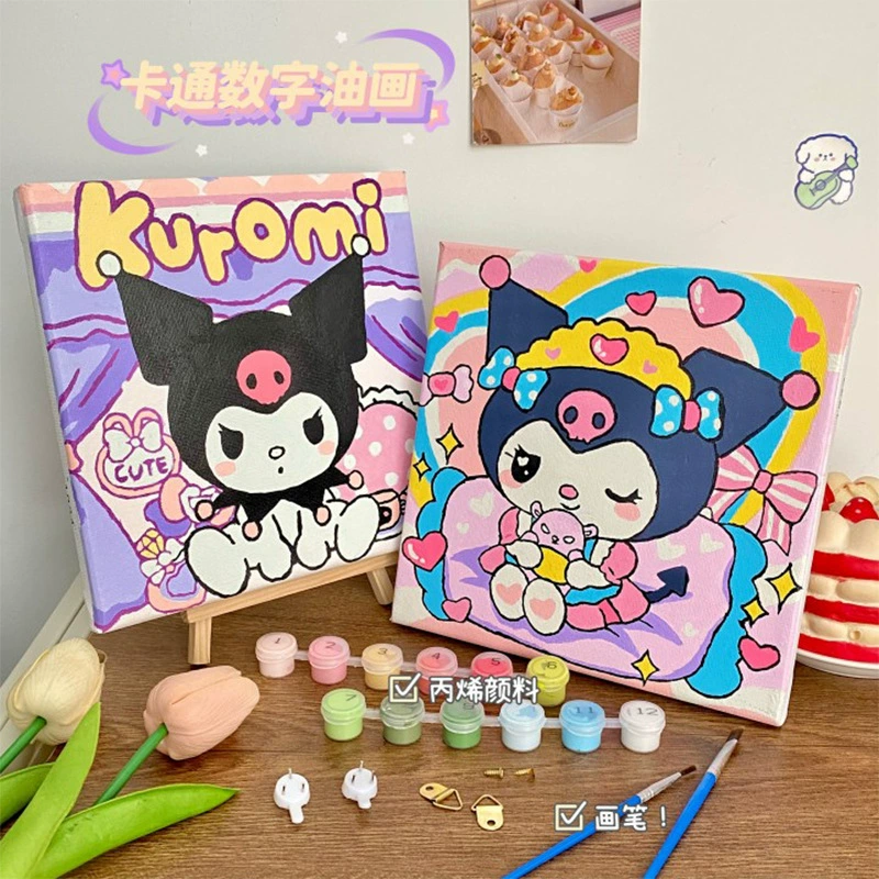 Цифровая картина-мультфильм масляная живопись, акрил, DIY, ручная живопись