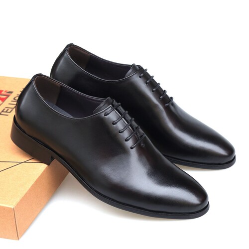 Men's Leather Business Handmade Derby Shoes, Versatile and Stylish, British Leisure Formal Oxford Shoes