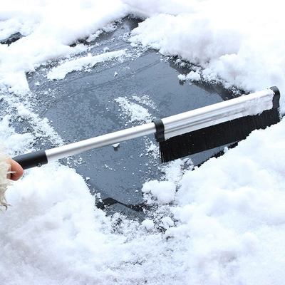 Kempinq və səyahət retractable aluminum alloy snow brush ice