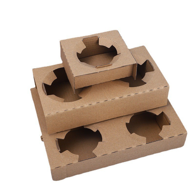 Leche té café bolsa de embalaje al por mayor desechable papel Kraft para llevar bolsa de papel de embalaje en stock bolsa de papel portátil al por mayor