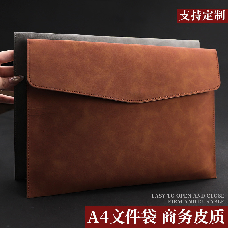 Spot A4 Leather Snap Waterproof Business Document Bag File Bag Document Bag Waterproof Business Briefcase Spot A4 Leather Snap Waterproof Business Document Bag File Bag Document Bag Waterproof Business Briefcase