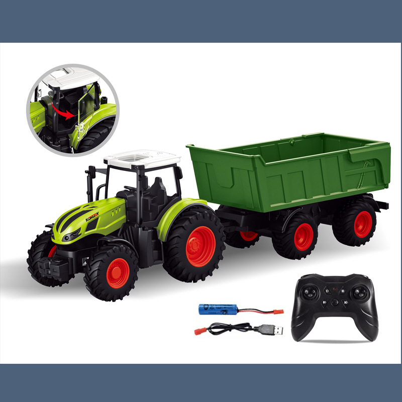 (Cross-border trading), realistic farm, toy, transport, trailer, one bead bracelet, remote control 3