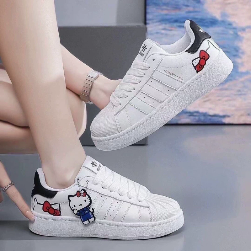 ∂ Clover 2025 Dingdang Cat New Couple Cat Casual Student Sports Campus Little White Shoes Shell Niche