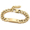 Fashionable bracelet hip-hop style stainless steel, European style