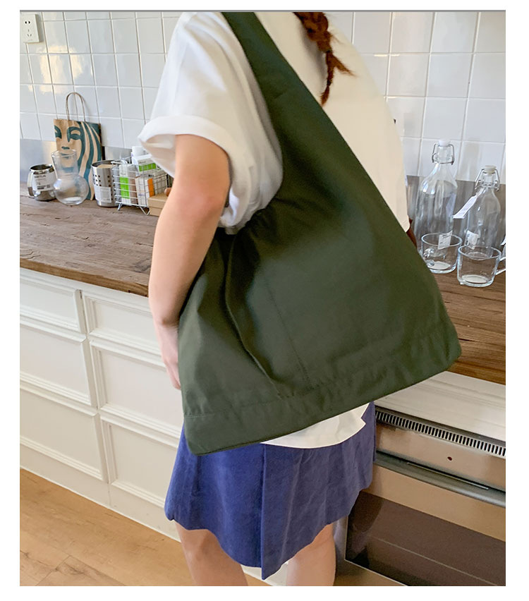 Commuting large-capacity nylon fabric bag for women, 2025 new style casual and versatile single-shoulder bag, fashionable tote bucket bag undefined