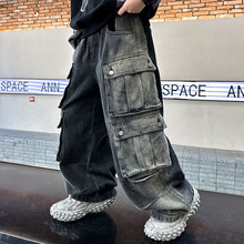 男童牛仔裤春秋款2025新款中大儿童秋装休闲裤男孩秋季工装裤子潮