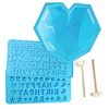 Diamond silicone mold for St. Valentine's Day heart shaped, set, Amazon