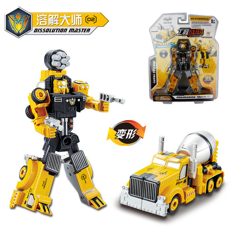Alloy toy deformation five-in-one engineering vehicle King Kong robot model boy toy famous product of the same style