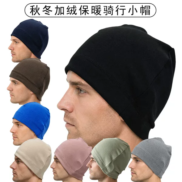 Amazon autumn and winter cold-proof, warm, fleece-lined small hat for cycling, skiing, running, sports, outdoor headwear factory