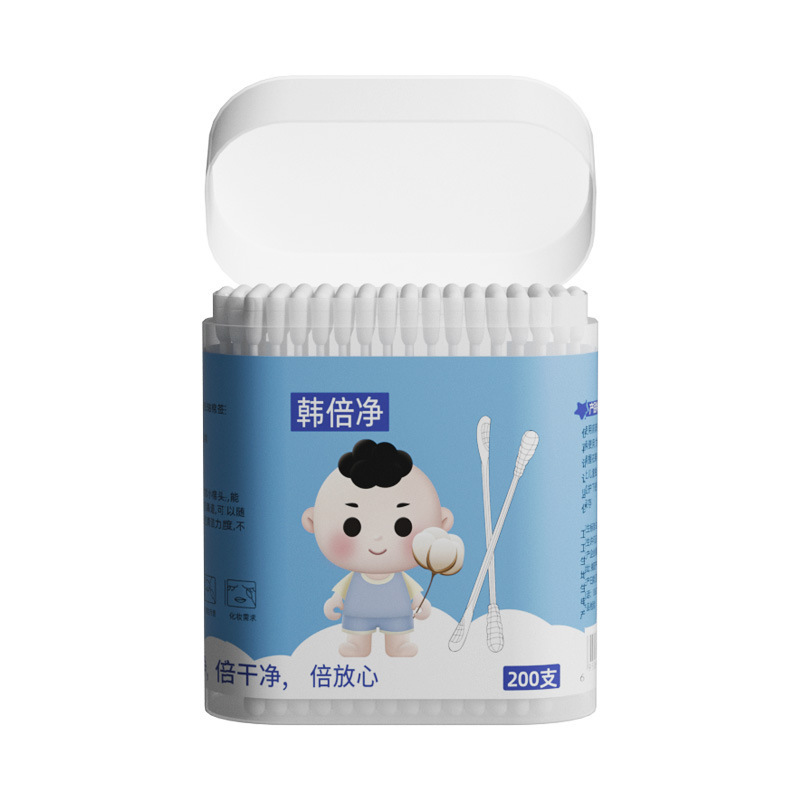 ベビー綿棒、乳幼児専用、新生児耳鼻くそ取り、綿棒、耳すくい、極細双頭多目的|undefined