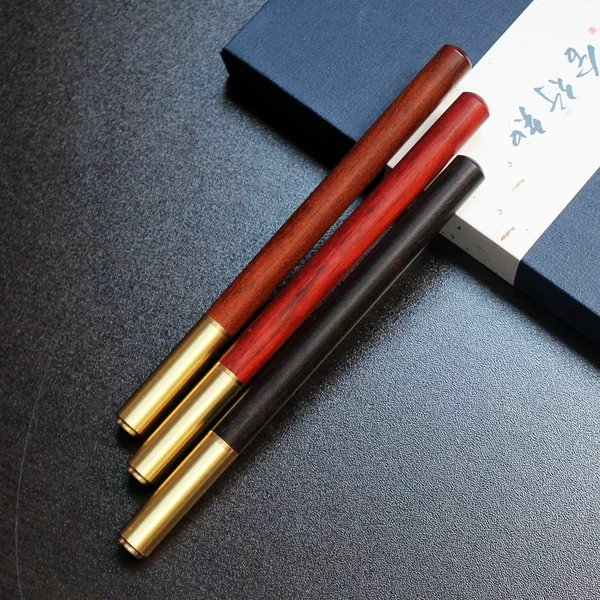 Ingenuity to create practical office copper Wood Signature Pen foreign trade creative gift shop wholesale purchase gift pen logo