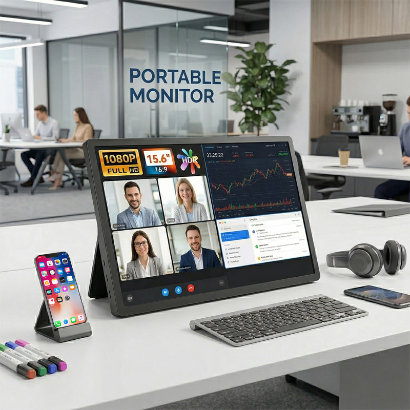 Computer Monitor Portable Display 15.6inch Laptop External Screen Splitter Office Expansion Type-C Computer Monitor Portable Display 15.6inch Laptop External Screen Splitter Office Expansion Type-C