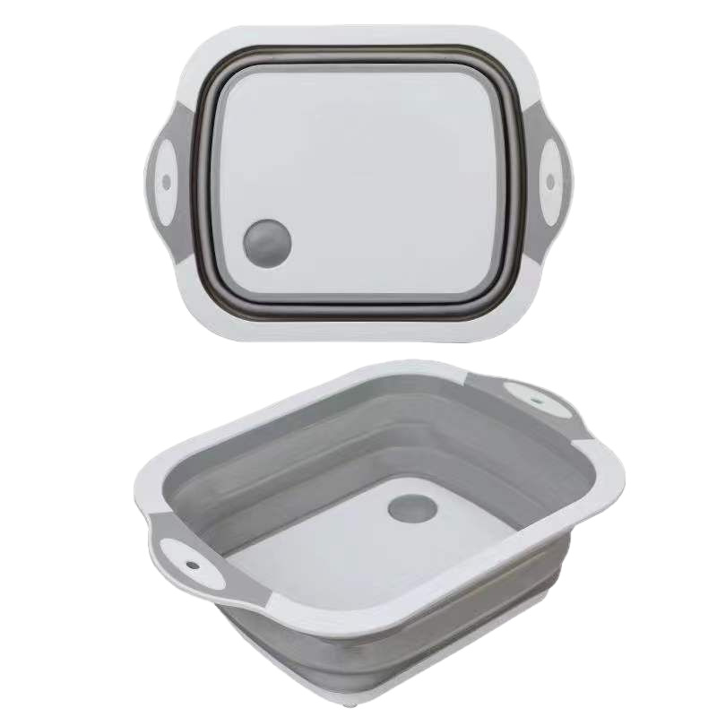 Tabla de Cortar Multifuncional Plegable, con Fregadero y Cesta de Drenaje para Cocina - Nuevo Modelo Amazon