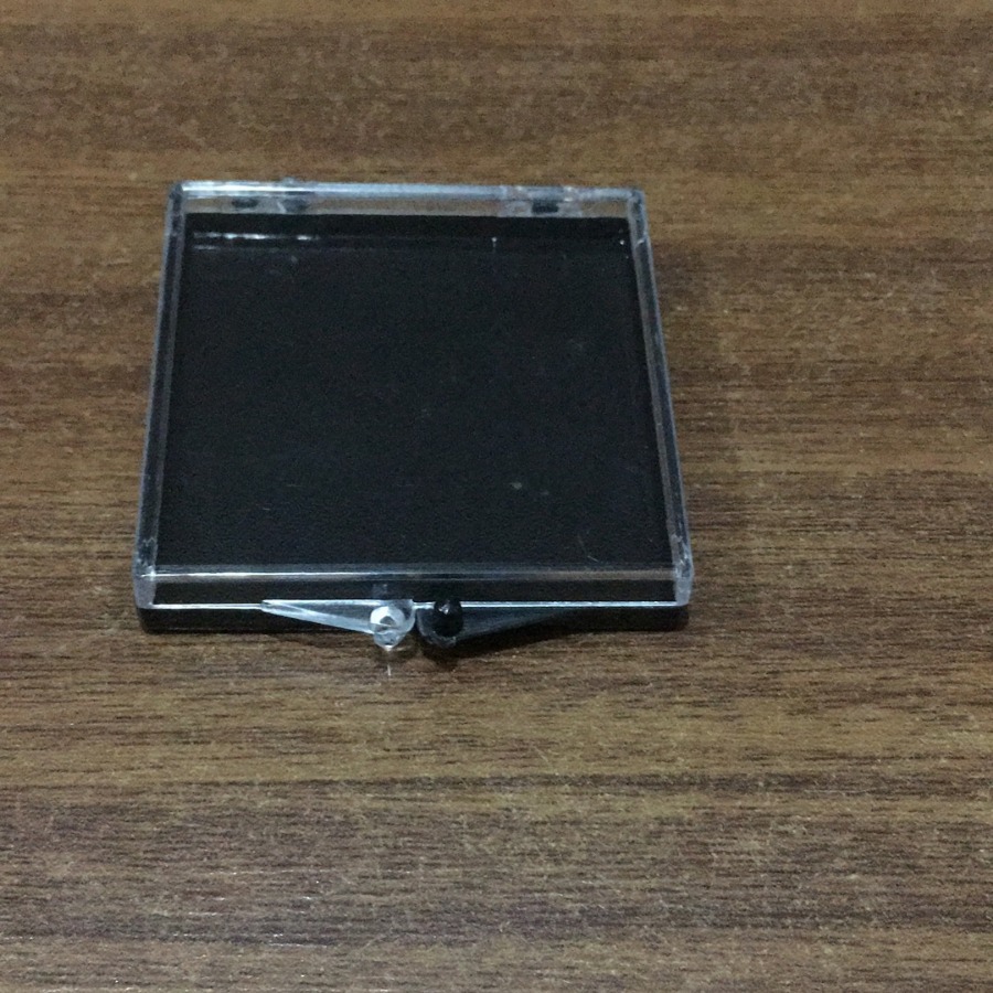 5.4*5.4*1cm PS透明塑料包装盒 黑白盒子 工具盒 首饰盒