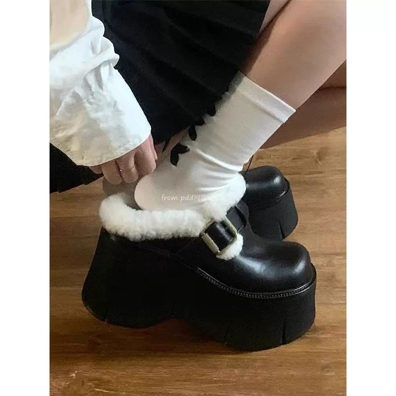 Winter fleece keep warm slippers, for teenagers