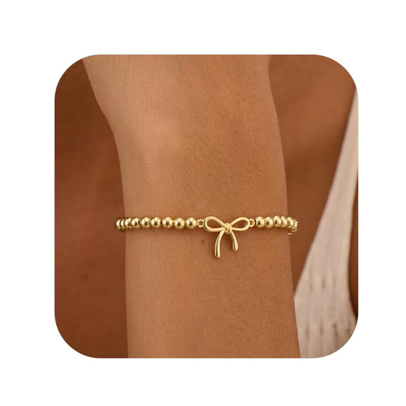 Cross-Border Best-Selling New Product Wave-Shaped Gold and Silver Beaded Bracelet Geometric Wave Fashion Jewelry Gift Cross-Border Best-Selling New Product Wave-Shaped Gold and Silver Beaded Bracelet Geometric Wave Fashion Jewelry Gift