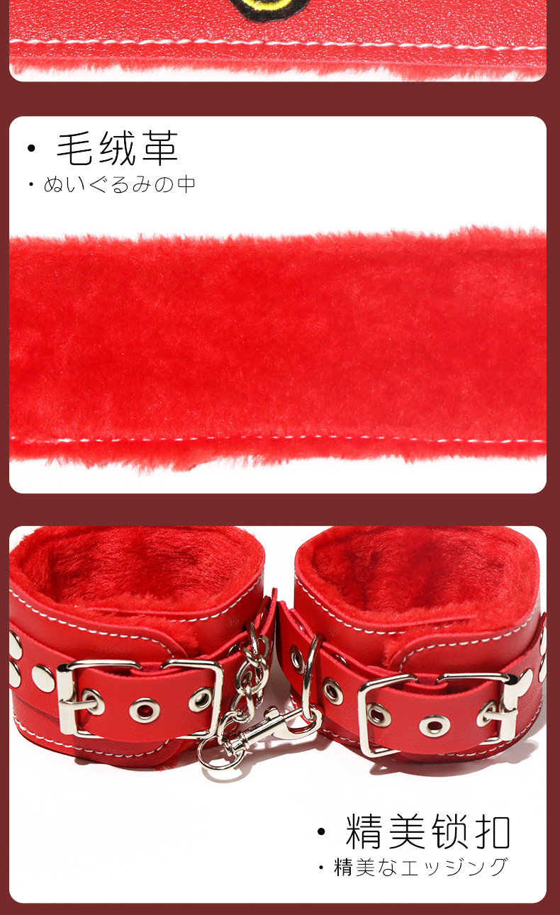 Jiuai SM Bondage Prop Set with Handcuffs, Nipple Clamps and Mouth Gag — detail image 27