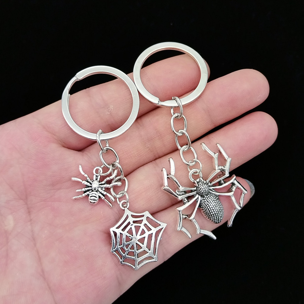 1 Piece Quantity 1 Piece Casual Simple Style Spider Spider Web Alloy Plating Halloween Keychain