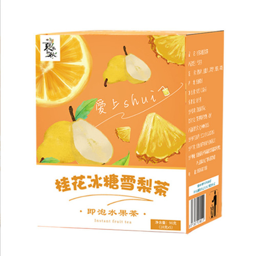 Internet-famous fruit tea, osmanthus rock sugar snow pear tea, 5-pack boxed combination, large quantity available