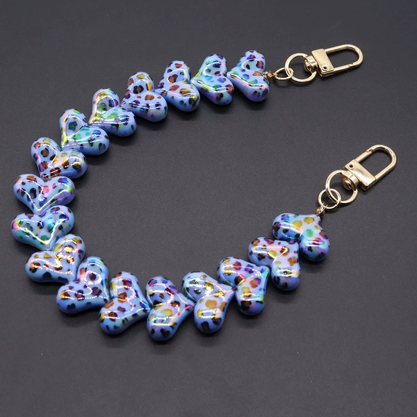 Plated leopard blue