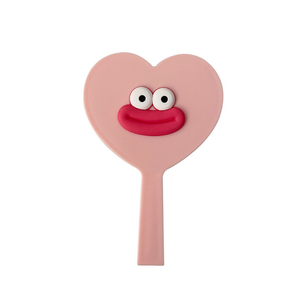 Cute cartoon handheld handle heart shaped for students