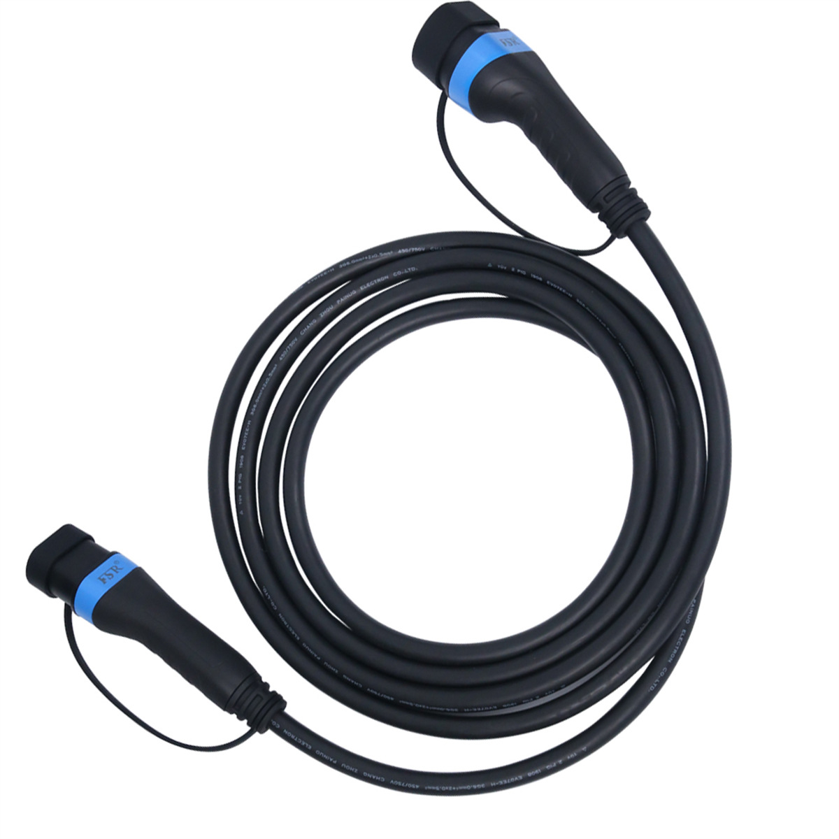 双头新能源汽车充充电枪32A单相三相充电器便携免接地充电枪