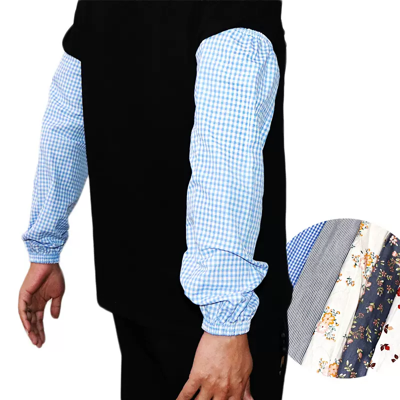 纯棉袖套男女加长加厚工作耐磨全棉套袖家务清洁防油污户外防晒护