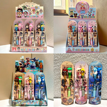 创意硅胶中性笔 分享笔山海经侧按对对笔闺蜜2支装按压水笔签字笔