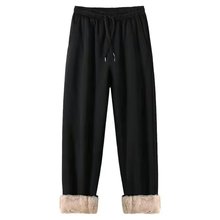 厂家直销外贸批发秋冬季保暖男士加绒宽松大码运动裤保温休闲长裤